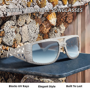 Солнцезащитные очки класса люкс с градиентными линзами, прямоугольная оправа из поликарбоната, защита UV400, красные, желтые, черные, защита от солнца - Product Image 3