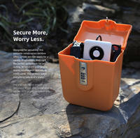 Boîte de sécurité extérieure étanche avec serrure à code, coffre personnel portable avec câble, rangement de plage, serrure à code à 3 chiffres