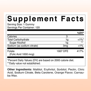 Gomitas de Ácido Fólico OEM ODM con Alcohol de Azúcar y Sodio, Mantente Saludable y Fuerte Durante el Embarazo, Gomitas Dietéticas - Product Image 2