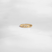 Bague Minimaliste Délicate en Laiton Plaqué Or, Argent et Or Rose avec Zircon – Cadeau Tendance pour Femme
