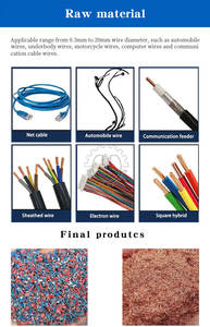 เครื่องบดทองแดงขนาดเล็กอัตโนมัติ เครื่องรีไซเคิลสายไฟทองแดง ประสิทธิภาพสูง 120-150 กิโลกรัมต่อชั่วโมง - Product Image 5