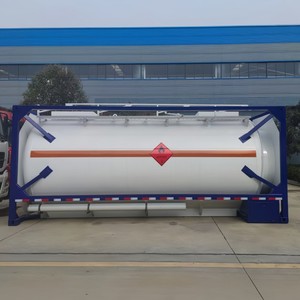 Contenedor Cisterna ISO de 20 y 40 Pies para Mercancías Peligrosas, Directo de Fábrica, Tanque Químico de Acero Inoxidable para Transporte de Líquidos Químicos - Product Image 2