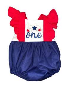 <strong>Patriotic</strong> Sibling Matching Clothes Blue Woven Gingham Baby Romper Little Girl Red Tie Dress Kids Boy Blank Shirt <strong>Shorts</strong> Set 2025 - Product Image 3