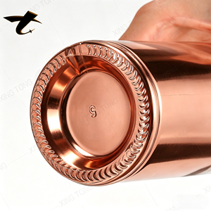Bouteille en verre rond <span class=keywords><strong>rose</strong></span> électroplaqué à <span class=keywords><strong>prix</strong></span> d'usine avec bouchon UV, vide, 500ml/750ml, pour Tequila et Brandy - Product Image 6