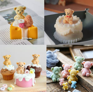 Early Riser ours <span class=keywords><strong>lait</strong></span> thé glaçon moule bricolage café boule de glace broyeur whisky ours en peluche glaçon moule chocolat ours en peluche moule - Product Image 2