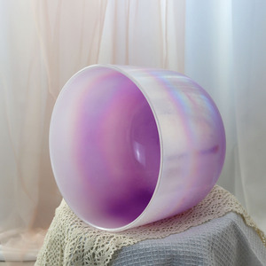 Bol chantant en cristal de quartz pur plus épais ZHQH Lumière cosmique Personnalisation Bol chantant en cristal Son de cristal Bien-être <span class=keywords><strong>des</strong></span> chakras Bol chantant en cristal - Product Image 6