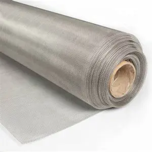 40 80 100 140 200 300 500 Mesh 25 Micron Stainless Steel Silver Woven Wire Cloth Screen