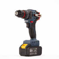 Perceuse à percussion à moteur sans balais portable 21V Perceuse électrique sans fil à batterie au lithium-ion