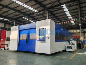 Máy Cắt CNC 2*12M 2*6M Máy Cắt Laser Sợi Cho Tấm Kim Loại Nhôm Có Bàn Đôi - Product Image 3