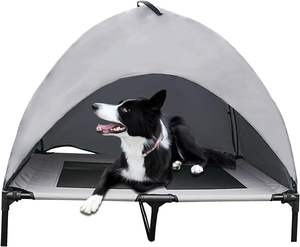 Erhöhtes Abnehmbares Haustierbett <span class=keywords><strong>30</strong></span> UV-Beständig & Wasserdicht Hundebett mit Überdachung Atmungsaktives Schattenzelt für Hunde und Katzen - Product Image 5