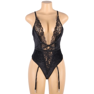 OHYEAH Lingerie Teddy Grande Taille R81040, Body Sexy avec Dentelle et Découpes, En Stock, Fournisseur ODM - Product Image 5