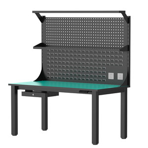 Nouvelle table de travail motorisée automatique, robuste, antistatique, avec étagère intégrée - Product Image 1