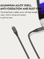 Câble USB4 240W PD 40 Gbps Type-C à charge rapide, tressé en nylon, avec puce E-Marker, pour transfert de données, compatible Thunderbolt 4/3