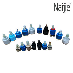 Cartouches de robinet en céramique à double joint de 25 mm, nettoyables, à fonctionnement libre, pour eau chaude et froide, pour salle de bain et cuisine - Product Image 2