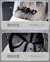 Casquettes de baseball en denim 6 panneaux, effet usé rétro, avec logo brodé 3D personnalisé, patch, image Dobby, imperméables et délavées, directement de l'usine