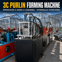 Offre Spéciale : Machine de profilage à froid pour la fabrication de poutrelles en C pour toitures métalliques et de profilés de charpente en acier