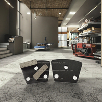 Plaquettes abrasives diamantées pour segments métalliques, granulométrie 30, pour le meulage du béton dur, chaussures de meulage diamantées pour sols en béton