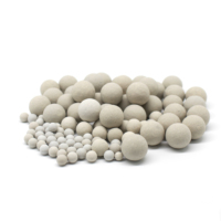 Boules en porcelaine 3mm 6mm 10mm 17% Boules en céramique de support d'alumine inerte pour la distillation