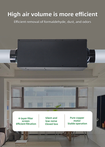 Ventilateur de conduit d'air frais FULUDE PM2.5 avec moteur sans balais, élimination de la brume, stérilisation, pour usage domestique et restaurant, personnalisable - Product Image 5