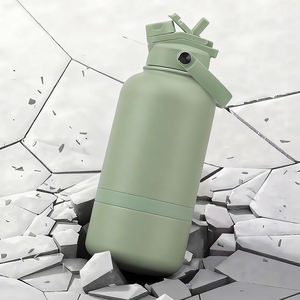 Bouteille d'eau pour animaux de compagnie de 32 oz en acier inoxydable, bouteille isolée sous vide avec bol pour chien amovible et double couvercle pour boire en extérieur - Product Image 3