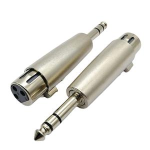 อะแดปเตอร์แปลงเสียงสเตอริโอ 3 คอร์ ขนาด 6.35 มม. แบบสองโทนเสียง เป็นหัวต่อ CANNON ตัวเมีย 6.5 มม. - Product Image 1