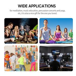 Tambor de Lengüeta de Acero <span class=keywords><strong>Mini</strong></span> de 6 Notas y 3.8 Pulgadas, Tambor de Mano, Tambor Zen, Instrumento de Percusión con <span class=keywords><strong>Baquetas</strong></span> - Product Image 3