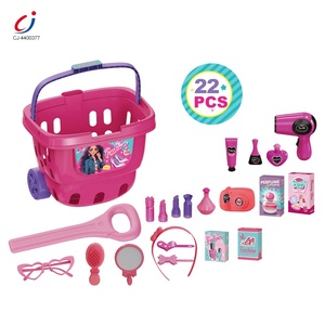 Chengji Jouets de beauté et de déguisement, chariot de magasinage de <span class=keywords><strong>maquillage</strong></span> 2 en 1, jeux de simulation, kits de création de mode - Product Image 2