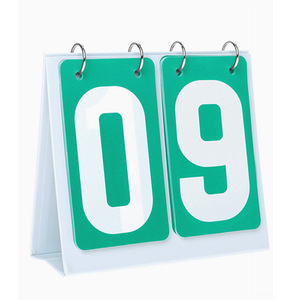 PVC Two Digit Scoreboard Portable Score Counter For Football Badminton Green Blue Black - Product Image 3