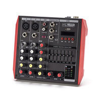 Table de mixage audio numérique 4 canaux Lane BN-4P Nouveau mixeur audio en métal alimenté