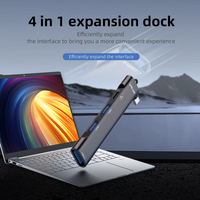 Hub USB 4 en 1 Type-C vers C à 3 ports avec interfaces USB 3.0 et USB 2.0, station d'accueil à charge rapide PD pour ordinateur portable/tablette (en stock)