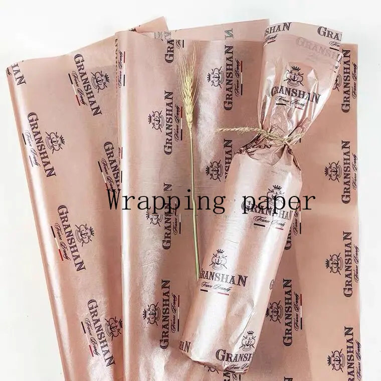 Customized Rose Gold Tissue Wrapping Paper Packaging Paper Eco Friendly Color Paper