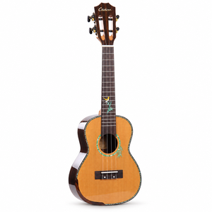 <span class=keywords><strong>Ukulele</strong></span> da Concerto 23 Pollici All'Ingrosso, Top in Cedro Massello, Fondo e Fasce in Palissandro, Finitura Lucida, 4 Corde, <span class=keywords><strong>per</strong></span> <span class=keywords><strong>Principianti</strong></span> - Product Image 1