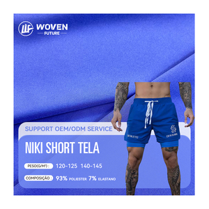 Shaoxing Wovenfuture 100d 120gsm Tela Jurly Novak Tejido <span class=keywords><strong>Niki</strong></span> Short Polyester Vêtements <span class=keywords><strong>de</strong></span> sport Stretch 4-Way Stretch Microfibra Fabric - Product Image 1