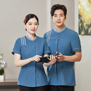 Uniforme du personnel d'entretien ménager vêtements de travail vêtements de femme de ménage réceptionniste uniforme d'hôtel - Product Image 1