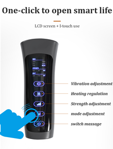 Batterie 3-in-1-Therapie Vibrations beheiztes elektrisches Fuß-und Beinluft kompression massage gerät für Zirkulation und Entspannung - Product Image 2