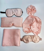 Ensemble de taies d'oreiller en soie de mûrier 100% personnalisées, masque pour les yeux, chouchou, certifié Oeko-Tex 6A, coffret cadeau personnalisé pour la maison/l'hôtel