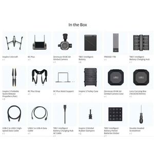 Inspire 3 DJ Ultra-Wide 8K/75fps ProRes RAW Dual Native ISO 1/1.8-inch Full-Frame <b>Camera</b> O3 Pro Video FPV VR Hardware - Product Image 5