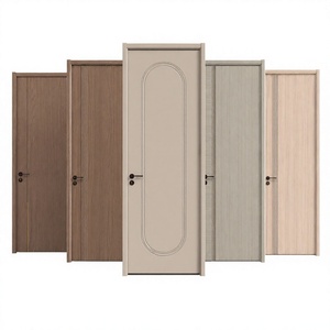 Puertas Interiores Minimalistas de MDF con Acabado, Apertura Manual, Diseño Decorativo para Dormitorio - Product Image 1