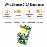 Fuente de Alimentación Conmutada de Marco Abierto de Alta Corriente 15V 10A 150W SMPS PCB para Amplificador de Audio CNC Industrial OEM ODM