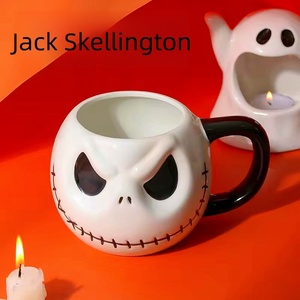 Tazze in Porcellana all'Ingrosso, Santa <span class=keywords><strong>Jack</strong></span> <span class=keywords><strong>Skellington</strong></span> Nightmare Before Christmas, Tazze da Caffè 3D in Ceramica, Personalizzabili con Colore e Logo - Product Image 3