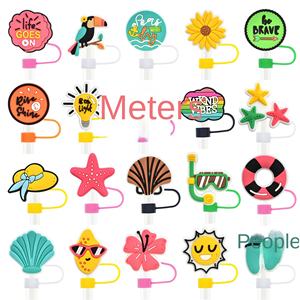 Accesorios para Bebidas de Verano al por Mayor: Tapones de PVC Suave Personalizados con Hebilla Antipolvo para Decoración de Bares - Product Image 1