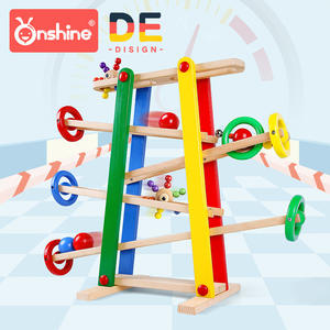 Onshine <b>Wooden</b> Ball <b>Track</b> Toy For Kids 4-6 Years Old Educational Building Blocks With Colorful Balls And <b>Tracks</b> - Product Image 4