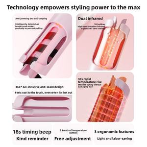 Rizador de <span class=keywords><strong>Pelo</strong></span> Automático de 30 mm, 4 Opciones de Temperatura, Herramientas Esenciales para Peinar el Cabello, Rizado Fácil, Esencial para Viajes - Product Image 5