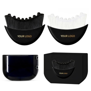 Nouvelle brosse de massage faciale sèche pour le contour du visage, le menton et la mâchoire, à poils doux, brosse en forme de croissant, brosse de drainage lymphatique - Product Image 5