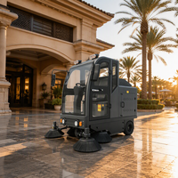 Balayeuse professionnelle pour sols, rues et routes 1980 mm 14500 ㎡ Machine à balayer avec batterie offrant une autonomie de 4 à 5 heures pour les grandes surfaces