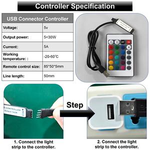 Phổ biến 5V USB 4pin điều khiển <span class=keywords><strong>RGB</strong></span> ánh sáng linh hoạt COB <span class=keywords><strong>LED</strong></span> <span class=keywords><strong>Strip</strong></span> cho trang trí trong nhà - Product Image 4