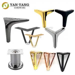 Patas de repuesto para patas de muebles de fábrica de Yanyang para sofá, mueble de TV, mesa, patas de sofá de Metal