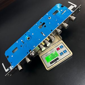 قفل باب مضاد للسرقة 30388 من هونغوي، هيكل قفل أسطواني من الفولاذ المقاوم للصدأ بتسع رؤوس، قفل ذكي متعدد الوظائف سريع المزدوجة مع مفتاح - Product Image 5