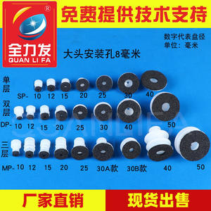 Boquilla Neumática de Esponja de Gran Cabezal, de Una/Dos/Tres Capas, Accesorios para Brazos Robóticos, Ventosas de Vacío para Levantamiento - Product Image 2