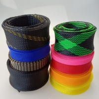 Manchon de câble tressé extensible en PET isolé, résistant aux hautes températures, protection de fil en maille pour appareils électriques